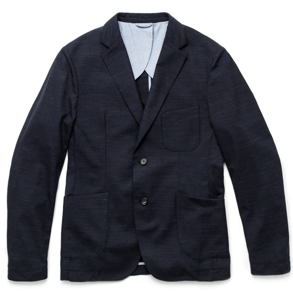 Taylor Stitch the Telegraph Jacket in Navy Slub - M - 40